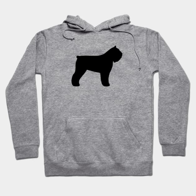 Bouvier des Flandres Silhouette Hoodie by Coffee Squirrel